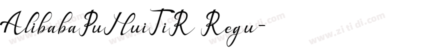 AlibabaPuHuiTiR Regu字体转换